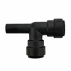 1 x 1 x 3/4" JG® Black Polysulfone CTS Twist Lock - Male Stem - CTS Twist Lock Stackable Tee  PSEI533628E