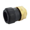 1 x 1" JG® Black Polysulfone CTS Twist Lock - Brass Female NPS Connector  PSEI603638E