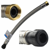 1/2 x 3/4 x 18" JG® Black Polysulfone CTS Twist Lock - Brass Female NPS Swivel Water Supply Line Hose  PSFC20N3618E