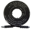 3/8" x 50' Black 4000 PSI General Purpose Male NPT Solid/Swivel Pressure Wash Hose Assembly  PW2A-6-50