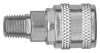 1/4 x 1/4" Steel Aro 210 Pneumatic Q/D Coupler - Male NPT  QD-AROAC4-4M
