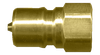 3/8 x 3/8" Brass ISO "B" Hydraulic Q/D Nipple - Female NPT  QD-BISOBN6-6F