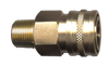 1/4 x 1/4" Brass Pressure Washer Q/D Coupler - Male NPT  QD-BSTC4-4M