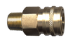 3/8 x 3/8" Brass Pressure Washer Q/D Coupler - Male NPT  QD-BSTC6-6M