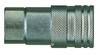1/4 x 1/4" Steel ISO 16028 "Bobcat" Hydraulic Q/D Flush Face Coupler - Female NPT  QD-HTMAC4-4F