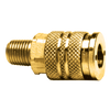 3/8 x 1/4" Steel Industrial Pneumatic Q/D Coupler - Male NPT  QD-INDAC6-4M