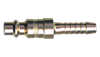 3/8 x 1/2" Steel Industrial Pneumatic Q/D Nipple - Hose Barb  QD-INDN6-8H