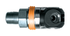 1/4 x 3/8" Aro 210 Pneumatic Q/D Swing Coupler - Male NPT  QD-SCAROMC4-6M