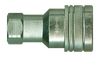 3/8 x 3/8" Stainless Steel ISO "B" Hydraulic Q/D Coupler - Female NPT  QD-SISOBC6-6F