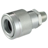 1/4 x 1/4" Steel 10,000 PSI SPX® / Enerpac® Thread-To-Connect Coupler - Male NPT  QD-TCC4-4M