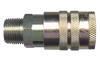 1/4 x 1/4" Steel Tru-Flate Pneumatic Q/D Coupler - Male NPT  QD-TFMC4-4M