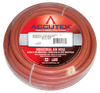 3/8 x 3/8" x 25' Red EPDM 200 PSI Rubber Air Hose Assembly - Brass Male NPT Ends  RG6RED-25C