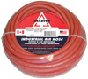 1/4 x 1/4" x 25' Red PVC/Nitrile 300 PSI Rubber Air Hose Assembly - Brass Male NPT Ends  RW4/2RED-25B
