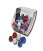 JG® Red/White/Blue Polysulfone CTS Twist Lock Sealing End Caps w/Cookie Jar  RWB-ECCJ