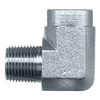 1/8 x 1/4" Steel Male NPT - Female NPT 90° Reducing Elbow  S1016-AB