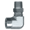 1/2 x 1/2" Steel Male NPT Swivel - Female NPT 90° Elbow  S1016SW-D