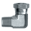 3/4 x 1/2" Steel Male NPT - Female NPSM Swivel 90° Reducing Elbow  S1116-ED