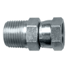 1/4 x 1/4" Steel Male NPT - Female NPSM Swivel Connector  S1120-BB