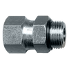 1-1/4 x 1-1/4" Steel Female 37° JIC - Male ORB Connector  S3522-20