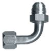 3/4 x 3/4" Steel Female 37° JIC - Male 37° JIC 90° Bent Tube Elbow  S3549BT-12