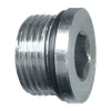 9/16"-18 Steel Male ORB Recessed Hex Sealing Plug  S3618-6