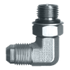 5/8 x 3/4"-16 Steel Male 37° JIC - Male ORB 90° Elbow  S3649-108