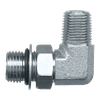 3/4"-16 x 3/8" Steel Male ORB - Male NPT 90° Elbow  S3699-8C