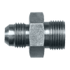 1/4 x 1/4" Steel Male 37° JIC - Male 60° Seat BSPP Connector  S3748BSPP-44