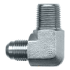 1/4 x 1/4" Steel Male 37° JIC - Male NPT 90° Elbow  S3749-4B