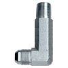 1/4 x 1/8" Steel Male 37° JIC - Male NPT 90° Elbow  S3749EEL-4A