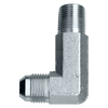 1/4 x 1/4" Steel Male 37° JIC - Male NPT 90° Elbow  S3749EL-4B