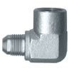 1/4 x 1/8" Steel Male 37° JIC - Female NPT 90° Elbow  S3750-4A