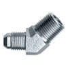 1-1/4 x 1-1/4" Steel Male 37° JIC - Male NPT 45° Elbow  S3754-20J