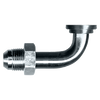 1-1/2 x 2" (2.81" Flange) Steel Male 37° JIC - Code 61 90° Flange Adapter  S3790BT-2432
