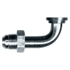 1-1/4 x 1-1/4" (2.12" Flange) Steel Male 37° JIC - Code 62 90° Flange Adapter  S3790BT62-2020
