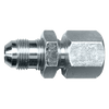 1/4 x 1/8" Steel Male 37° JIC - Female NPT Bulkhead Connector  S3846-4A