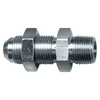 3/8 x 3/8" Steel Male 37° JIC - Male NPT Bulkhead Connector  S3848-6C