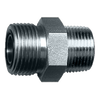 1-3/16"-12 x 3/4" Steel Male ORFS - Male NPT Connector  S3948-12E