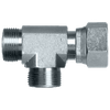 9/16"-18 Steel Male ORFS - Female ORFS Swivel - Male ORFS Tee  S3951F-4
