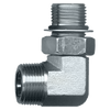 9/16"-18 x 7/16"-20  Steel Male ORFS - Male ORB 90° Elbow  S3969-4