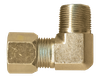 1/4 x 1/8" Steel Metal Line Compression - Male NPT 90° Elbow  S6769-4A