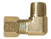 1/2 x 3/8" Steel Metal Line Compression - Male NPT 90° Elbow  S6769-8C