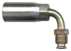 1/4 x 7/16"-24 Weatherhead® U-Series Hose Crimp - Male 45° SAE Inverted Flare 90° Elbow  SC631-44