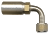 1/4 x 1/4" Weatherhead® U-Series Hose Crimp - Female 37° JIC Swivel 90° Long Drop Elbow  SC639L-44