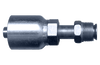 3/8 x 5/8"-18 Koman/Parker® 43 Series Hose Crimp - Male 45° SAE Inverted Flare Straight  SC935-66
