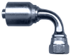 1/4 x 1/4" Koman/Parker® 43 Series Hose Crimp - Female 37° JIC Swivel 90° Elbow  SC939-44
