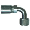 1 x 1" Weatherhead® 100R5 Series Hose Crimp - Female 37° JIC Swivel 90° Elbow  SCW539-1616