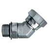 1-1/16"-12 x 1/2" Steel Male ORB - Female NPSM Swivel 45° Elbow  SO1124-12D