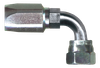 3/4 x 3/4" Steel 100R5 Reusable Hose End - Female 45° SAE Swivel 90° Elbow   SR541-1212