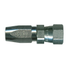 1/8 x 1/4" Steel 100R7 Reusable Hose End - Female 45° SAE Swivel  SR738-24